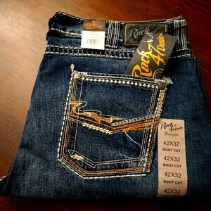 Rock 47 by Wrangler Slim Bootcut Jeans - 42x32 - 100% Cotton - NWT